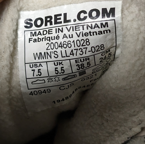 Sorel Explorer Joan Dual Zip Faux Fur Boots, Grey Suede, Women's 7.5 M - Picture 5 of 5